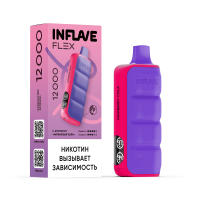 (М) Одноразовая электронная сигарета Inflave Flex 12000 - Малиновая Кола
