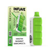 (М) Одноразовая электронная сигарета Inflave Flex 12000 - Чай Зеленый Виноград