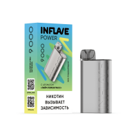(М) Одноразовая электронная сигарета Inflave Power 9000 - Лайм Лемонграсс