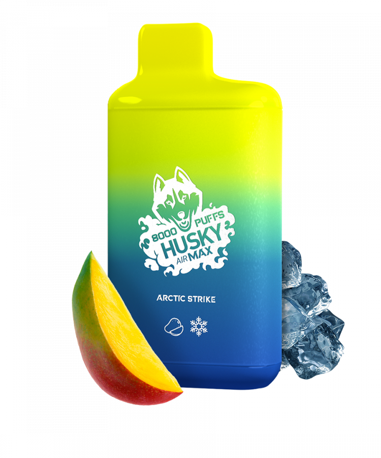 Одноразовая электронная сигарета Husky Air Max (8000) - ARCTIC STRIKE (ледяной манго)