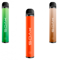 (М) Одноразовая электронная сигарета SOAK X (2200) - True Lemon (Настоящий лимон)