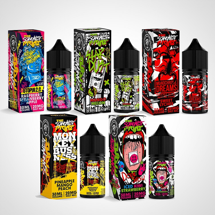 Жидкость The Scandalist Prime Strong SALT - Dope Show (Клубника, Киви) 30мл (20 мг)